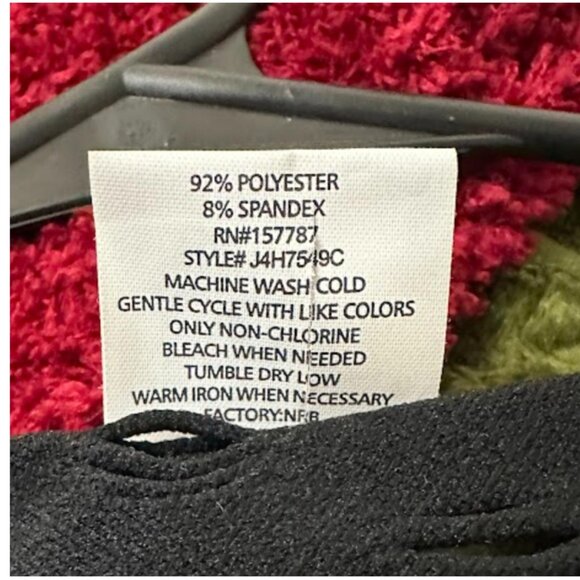 Women's Black Top with Long Sleeves and Perforation Size: S - Picture 5 of 6